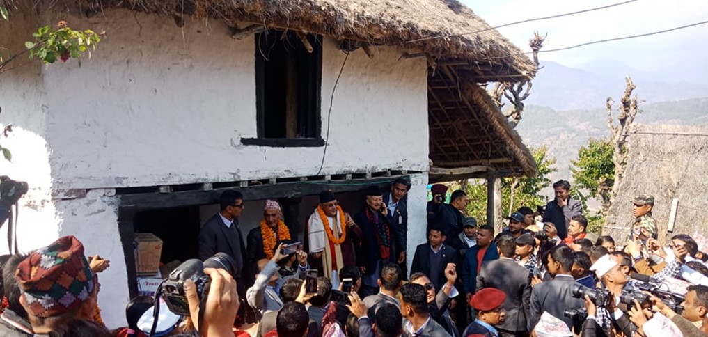 PM Oli Celebrates Birthday  At His Birthplace In Tehrathum