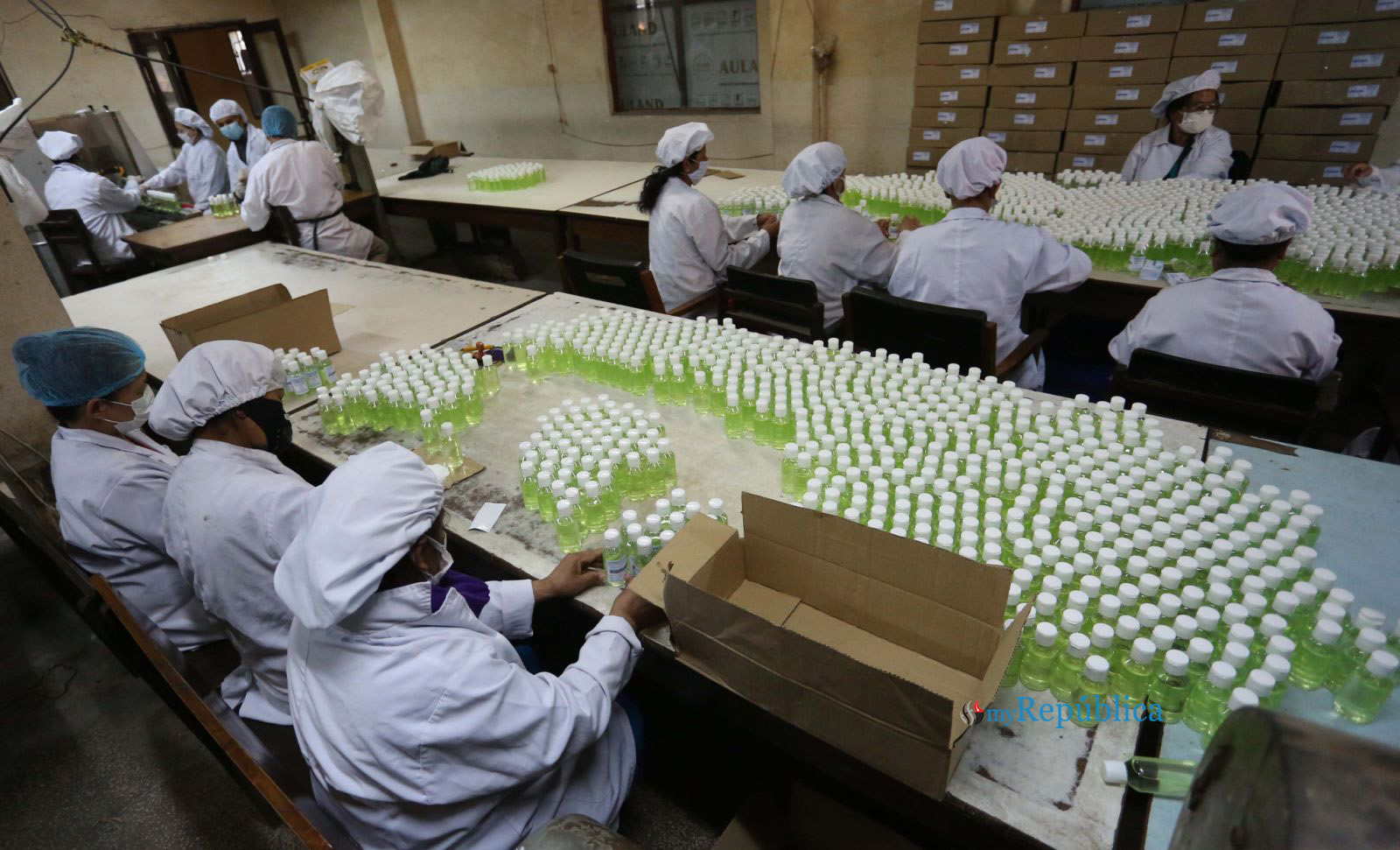 State-owned Nepal Drugs Limited Produces Sanitizers