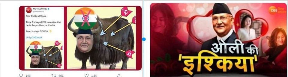 Indian Media Under Fire In Nepal For Running Baseless Reports On PM Oli, Chinese Ambassador