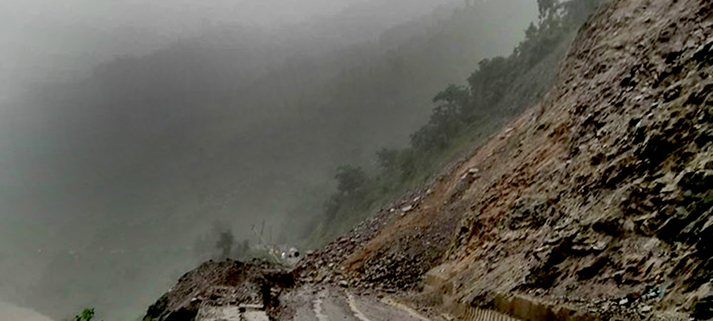 Traffic Along Narayangadh-Muglin Road Stretch Disrupted Again With Landslide