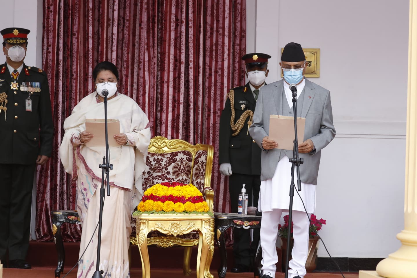 Prime Minister Oli Takes Oath Of Office And Secrecy